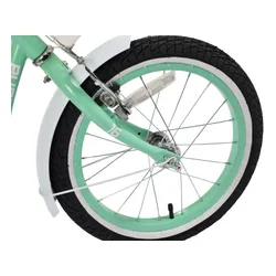 Rower dziecięcy INDIANA Pretty 16 cali dla dziewczynki Miętowy