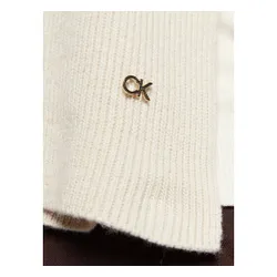 Calvin Klein Re-Blocare Eșarfă K60k610415 Întuneric Ecru