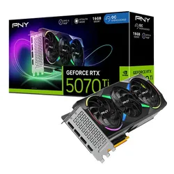 Karta graficzna PNY GeForce RTX 5070 Ti ARGB Triple Fan OC 16GB DLSS 4