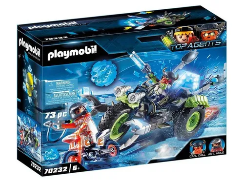 PLAYMOBIL 70232 Top Agents buzlu üç tekerlekli bisiklet