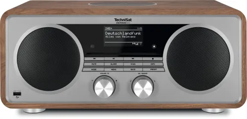 Radioodbiornik TechniSat DigitRadio 602 Radio FM DAB+ Internetowe Bluetooth Orzech-srebrny