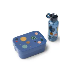 Zestaw lunchbox + butelka Liewood Chelsey Lunchbox Set - universe / classic navy