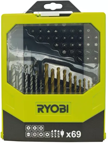 Ryobi RAK69MİX Matkap Ucu ve Bit Seti (69 adet)