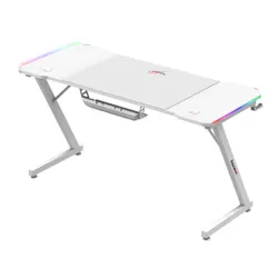 Biurko gamingowe HUZARO Hero 3.3 RGB Biały