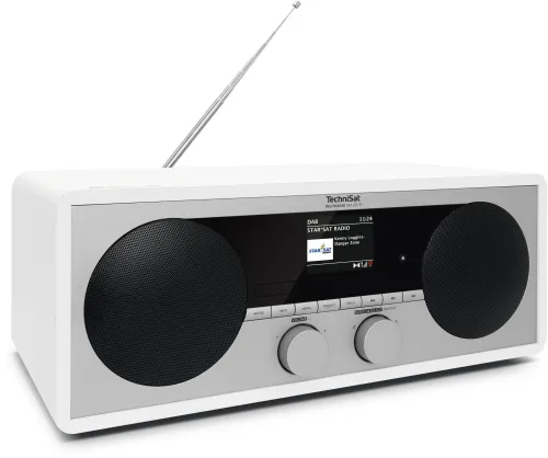 Radioodbiornik TechniSat DigitRadio 451 CD IR Radio FM DAB+ Internetowe Bluetooth Biały