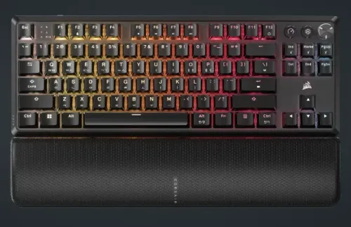 Klawiatura mechaniczna Corsair K70 Core TKL Wireless RGB KR2 MLX Red Czarny