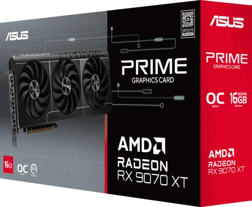 Karta graficzna ASUS Prime Radeon RX 9070 XT OC 16GB