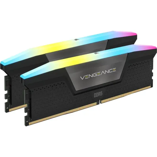Pamięć RAM Corsair Vengeance RGB DDR5 64GB (2 x 32GB) 6400 CL32 Czarny