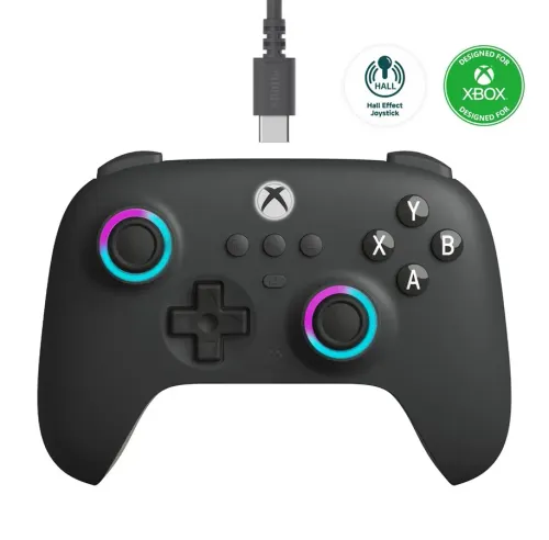 Pad 8BitDo Ultimate C Wired do PC, Xbox Przewodowy Ciemnoszary