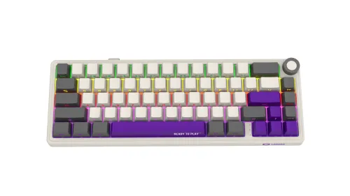 Klawiatura mechaniczna Lorgar KBP70MW Toxic Purple Beżowy