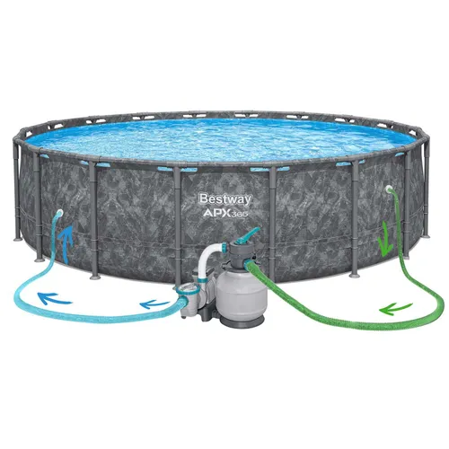 Basen stelażowy Bestway 561KC ogrodowy całoroczny 549x132cm APX zestaw 11w1