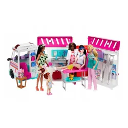 MATTEL BARBIE KARETKA MOBILNA gabinet lekarski HKT79