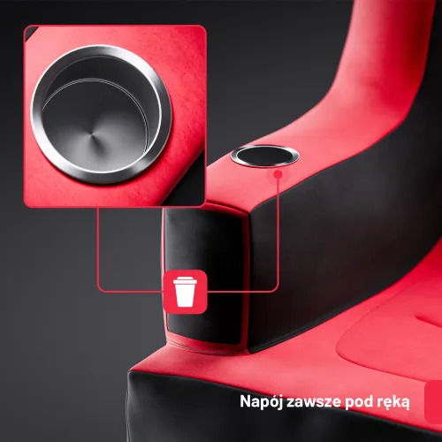 Fotel DIABLO CHAIRS X-Bager Czarno-Czerwony