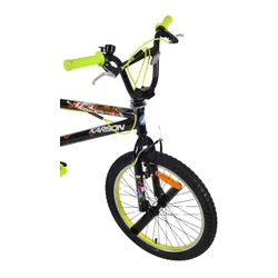 Rower dziecięcy KARBON Stickerboomb BMX 20 Czarno-limonkowy