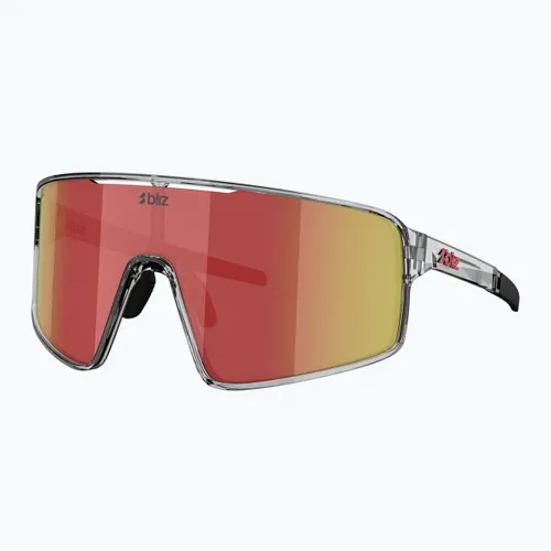Okulary przeciwsłoneczne Bliz P001 transparent dark grey/brown red multi