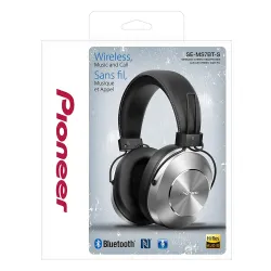 Słuchawki bezprzewodowe Pioneer SE-MS7BT-S Nauszne Bluetooth 3.0 Srebrny
