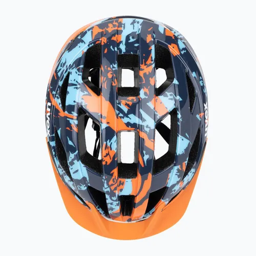 Kask rowerowy dziecięcy UVEX Air Wing 2 papaya/bubble blue