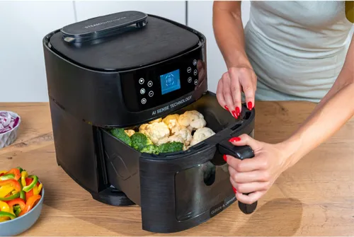 Air Fryer Frytkownica beztłuszczowa AI GÖTZE & JENSEN AF850T by Setti+ WiFi rozpoznawanie potraw i gotowanie na parze