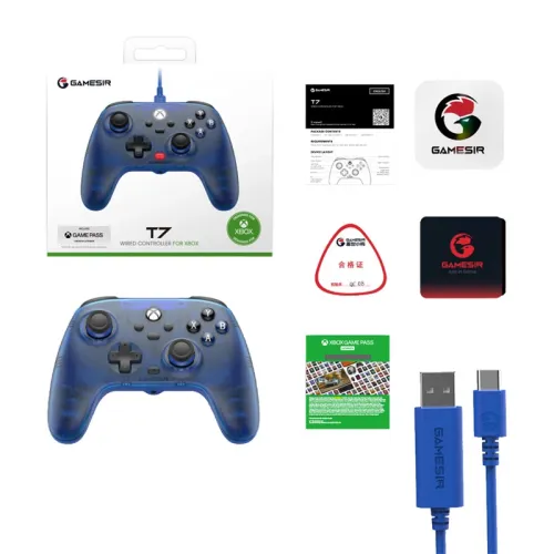 Pad GameSir T7 do PC, Xbox Series X/S, Xbox One X/S, Steam Deck Przewodowy Niebieski