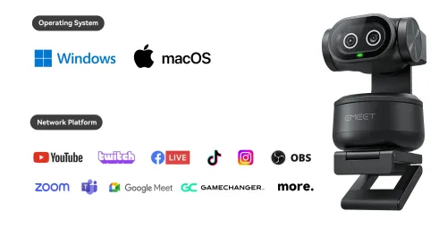 Kamera internetowa eMeet PIXY 4K Czarny