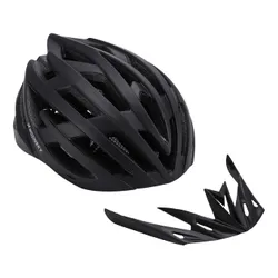 Kask rowerowy WOZINSKY HT-28VC Czarny MTB z lampką (rozmiar M)