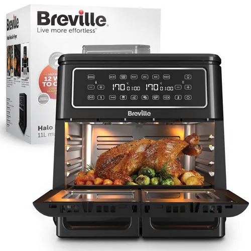 Air Fryer Frytkownica beztłuszczowa BREVILLE VDF130X 11l z podwójnym koszem