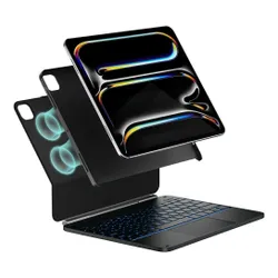 Etui na iPad Pro 13 cali TYPECASE Edge+ Czarny Klawiatura