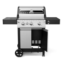 Grill gazowy KOLER Krone Compact Srebrny 15.5 kW 60 x 46 cm