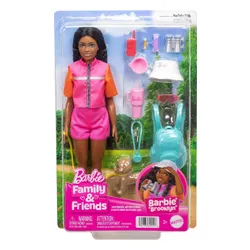 LALKA BARBIE BROOKLYN Przygody na łonie natury, zestaw z pieskiem JJV60