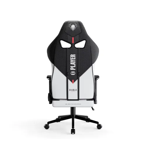 Fotel Diablo Chairs X-Player 2.0 Small do 90kg Skóra ECO Tkanina Biało-czarny