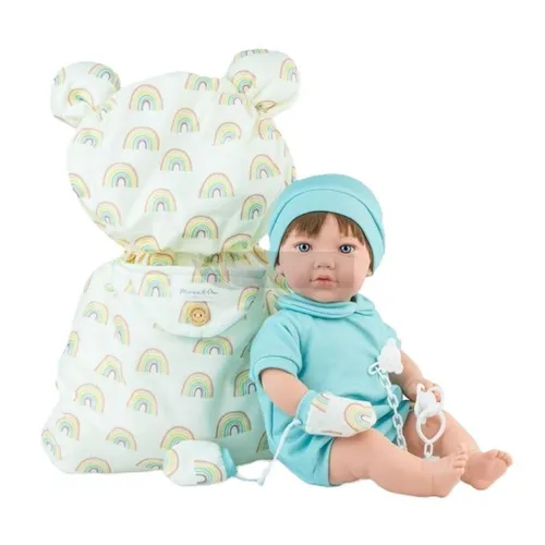 Lalka hiszpańska Teo Nana ze śpiworkiem 45cm