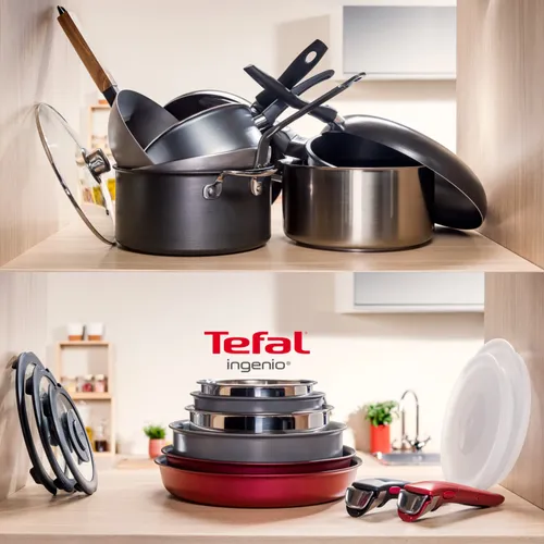 Zestaw patelni TEFAL Ingenio Cook Eat (11 elementów)