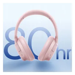 Słuchawki bezprzewodowe Baseus BH1 NC Nauszne Bluetooth 6.0 Różowy