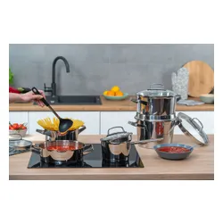 Zestaw garnków GÖTZE & JENSEN Denver CS700 Inox (10 elementów)