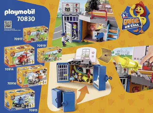 Playmobil Duck On Call 70830 Мобильный Центр Доказательство