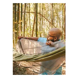 Hamak ENO JungleLink Hammock System - charcoal/evergreen