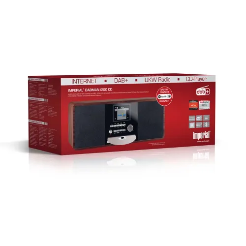 Radioodbiornik Imperial DABMAN i200 CD Radio FM DAB+ Internetowe Wi-Fi Drewno