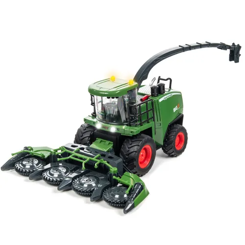 Zdalnie sterowany kombajn COIL RC zabawka na pilota światło dźwięk bańki mydlane zielony