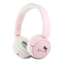 Słuchawki nauszne HELLO KITTY Face Logo Różowo-biały