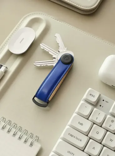 Skórzane etui na klucze Orbitkey Key Organiser Leather - ultramarine