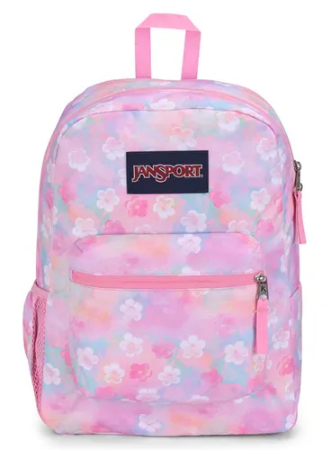 JanSport Cross Town Kız Sırt Çantası-neon papatya