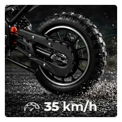 Motorek dla dzieci cross spalinowy 49CC motocykl el. start LED 35km/h motor