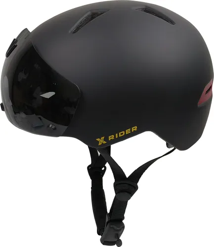 Kask XRIDER XRIH008M Inteligentny Czarny Miejski z lampką i kierunkowskazami (rozmiar M)