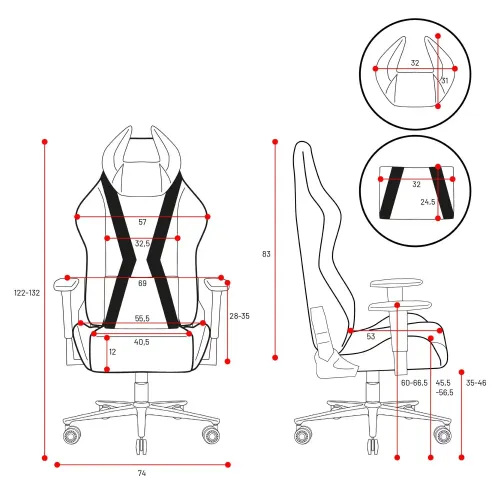 Fotel Diablo Chairs X-Horn 2.0 Normal Size Forest Green Gamingowy do 140kg Tkanina Czarno-Zielony