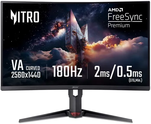 Monitor ACER Nitro XZ273U P2 27" 2560x1440px 180Hz 0.5 ms [GTG] Curved