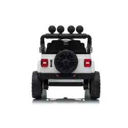 Auto Na Akumulator Jeep Rubicon 2X200W 24V Eva Skóra LED Pilot Radio MP3