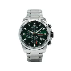 Festina Chrono Sport Saatler 20463/3 Gümüş / Yeşil