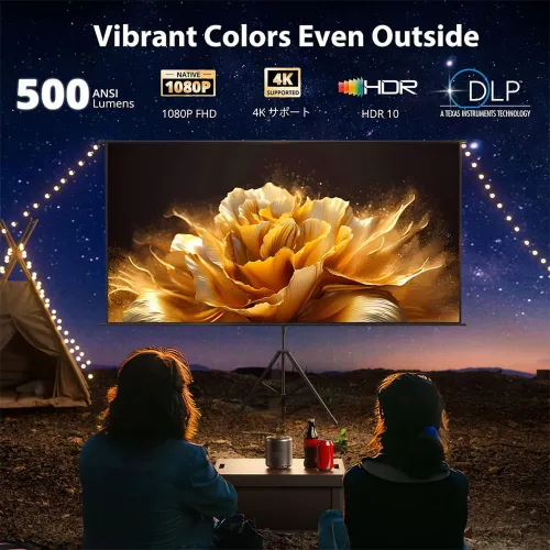 Projektor ETOE Dolphin LED DLP Full HD Wi-Fi Bluetooth Chromecast AirPlay Google TV