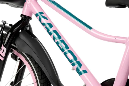 Rower dziecięcy KARBON Jazz 18 cali dla dziewczynki Różowy