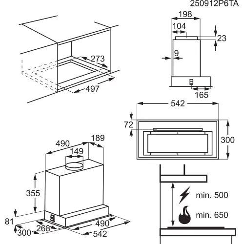 Okap Electrolux 900 LFG815W Biały